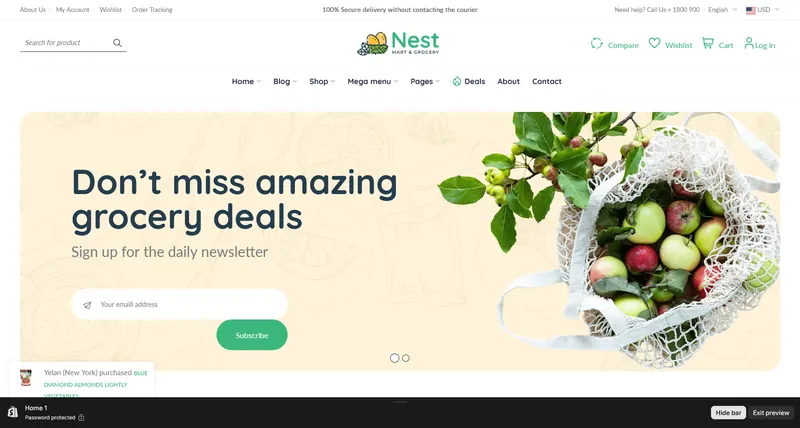 Aburaj Fruit & Veg website screenshot